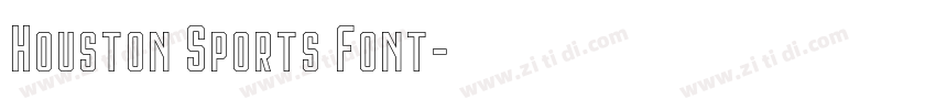Houston Sports Font字体转换